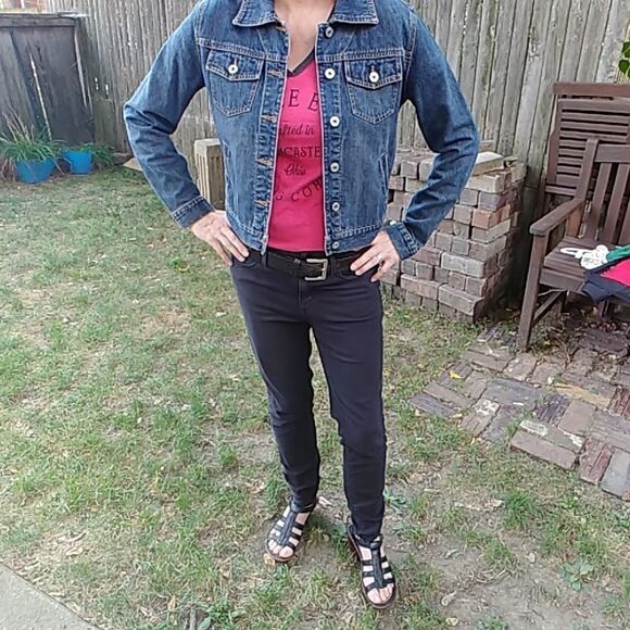 Vintage Express Stone Washed Jean Denim Jacket - Picture 4 of 4